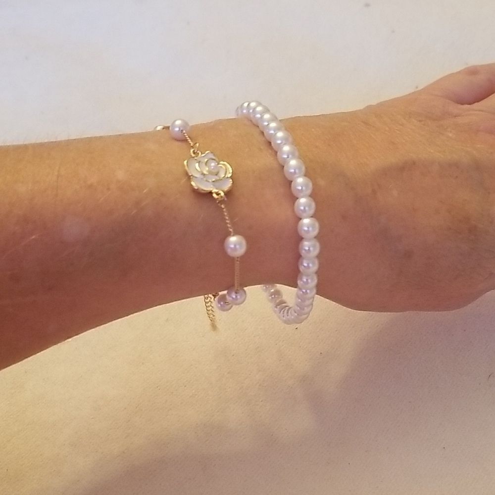 ❤️Pearl Bracelet 2 pc Set